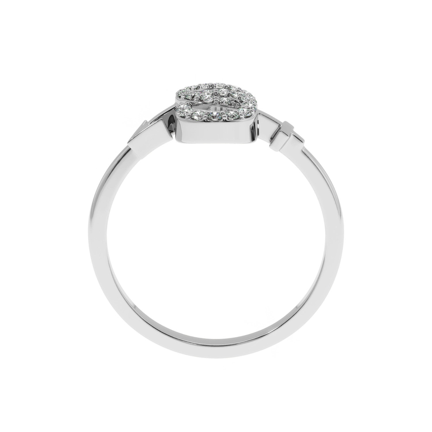 Solitairekart-0.18 CT Lab Grown Infinity Diamond Gold Ring
